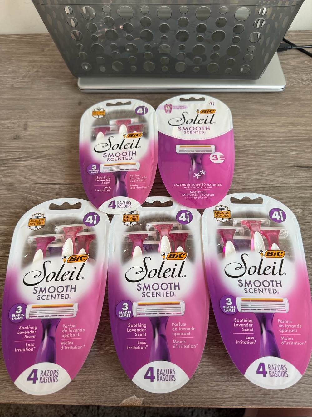 Bundle- 5 packs of 4 each Soleil Smooth Scented Women’s Razors